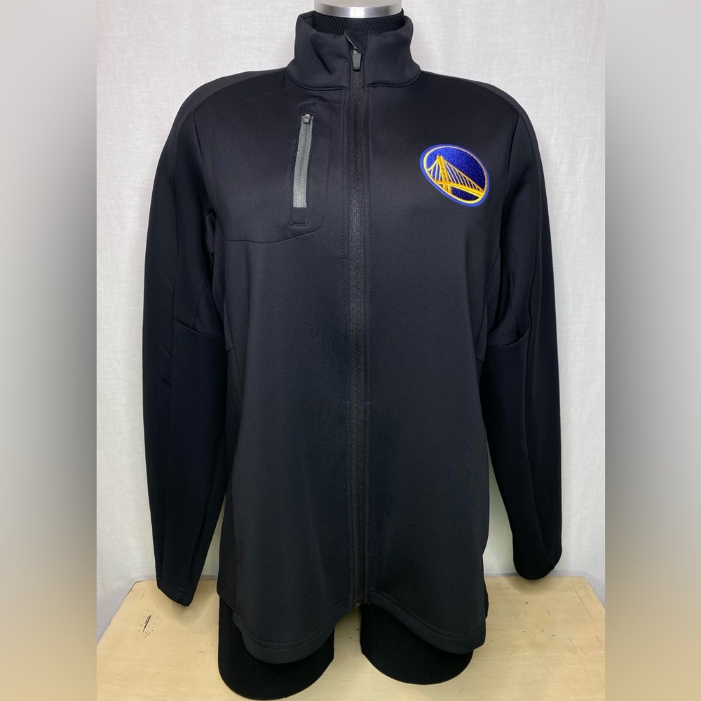 Antigua Women Golden State Warriors Jacket Black Size XL Full Zip Log Pockets